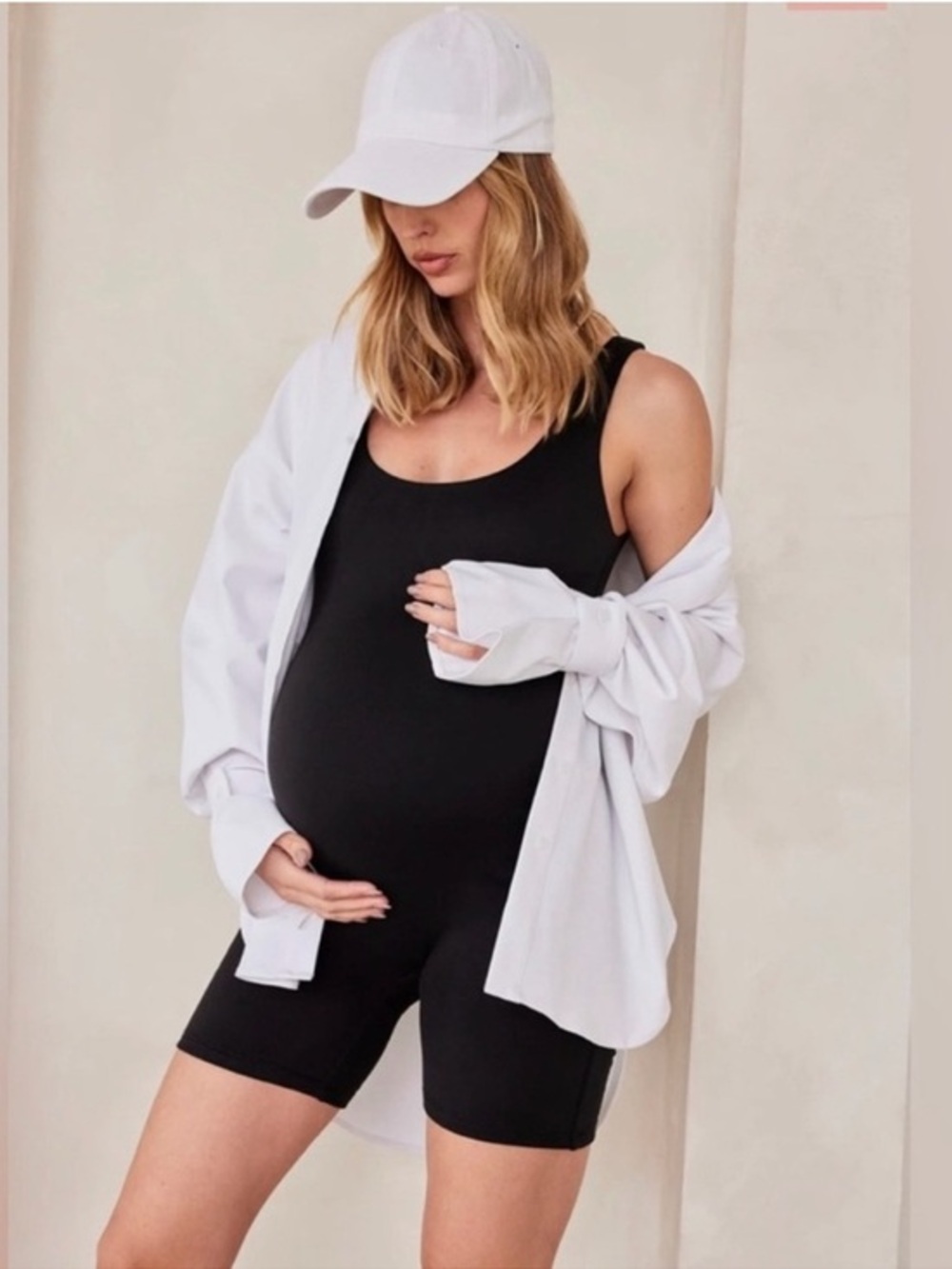 Bumpsuit Romper The Cindy Bodysuit in Black